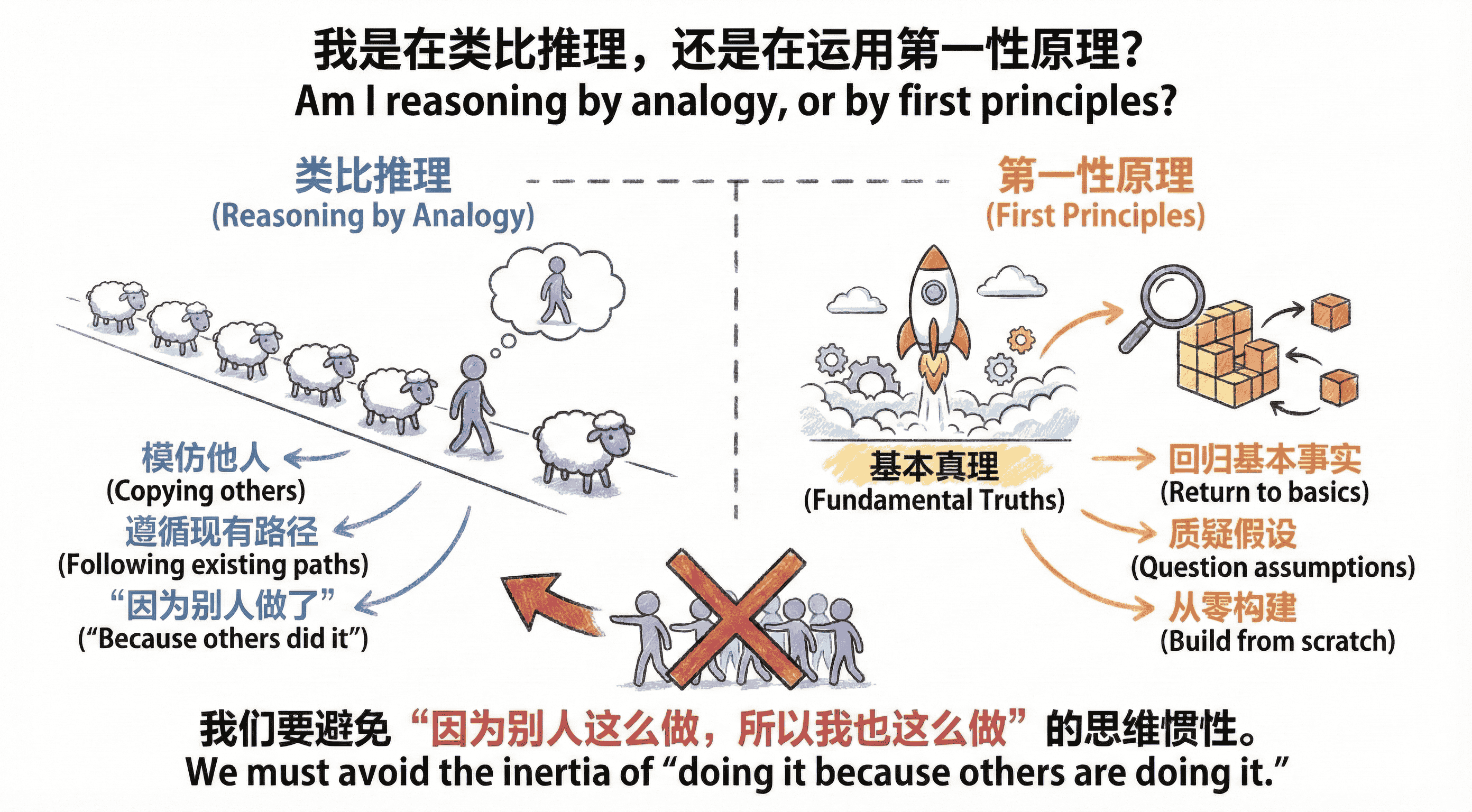 马斯克第一性原理15 条自我拷问清单